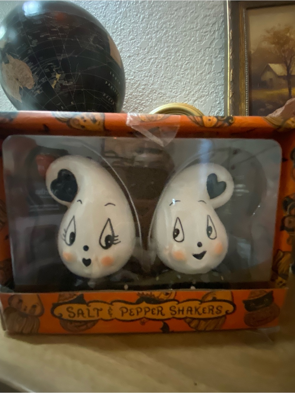 Johanna Parker Salt & Pepper Shakers - White Ghost Design